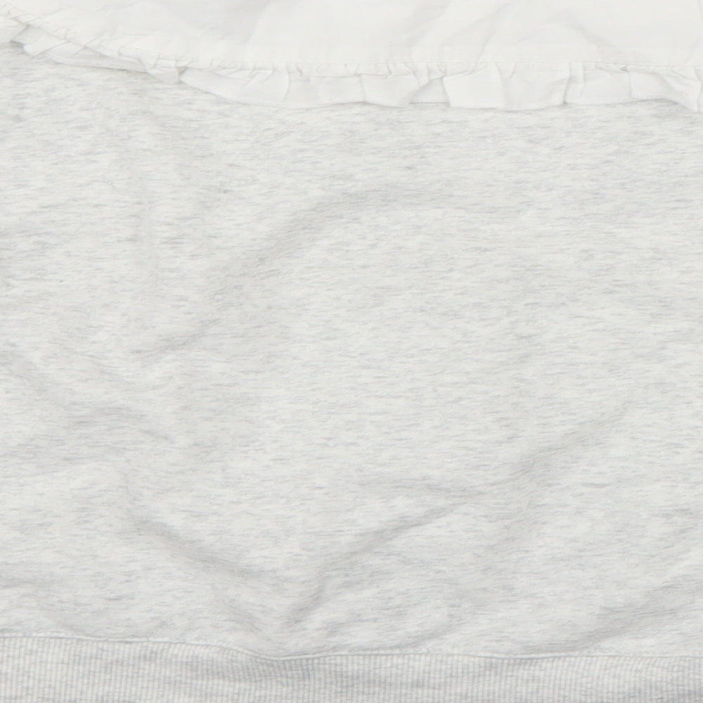 H&M Womens Grey Henley Jumper Size XS