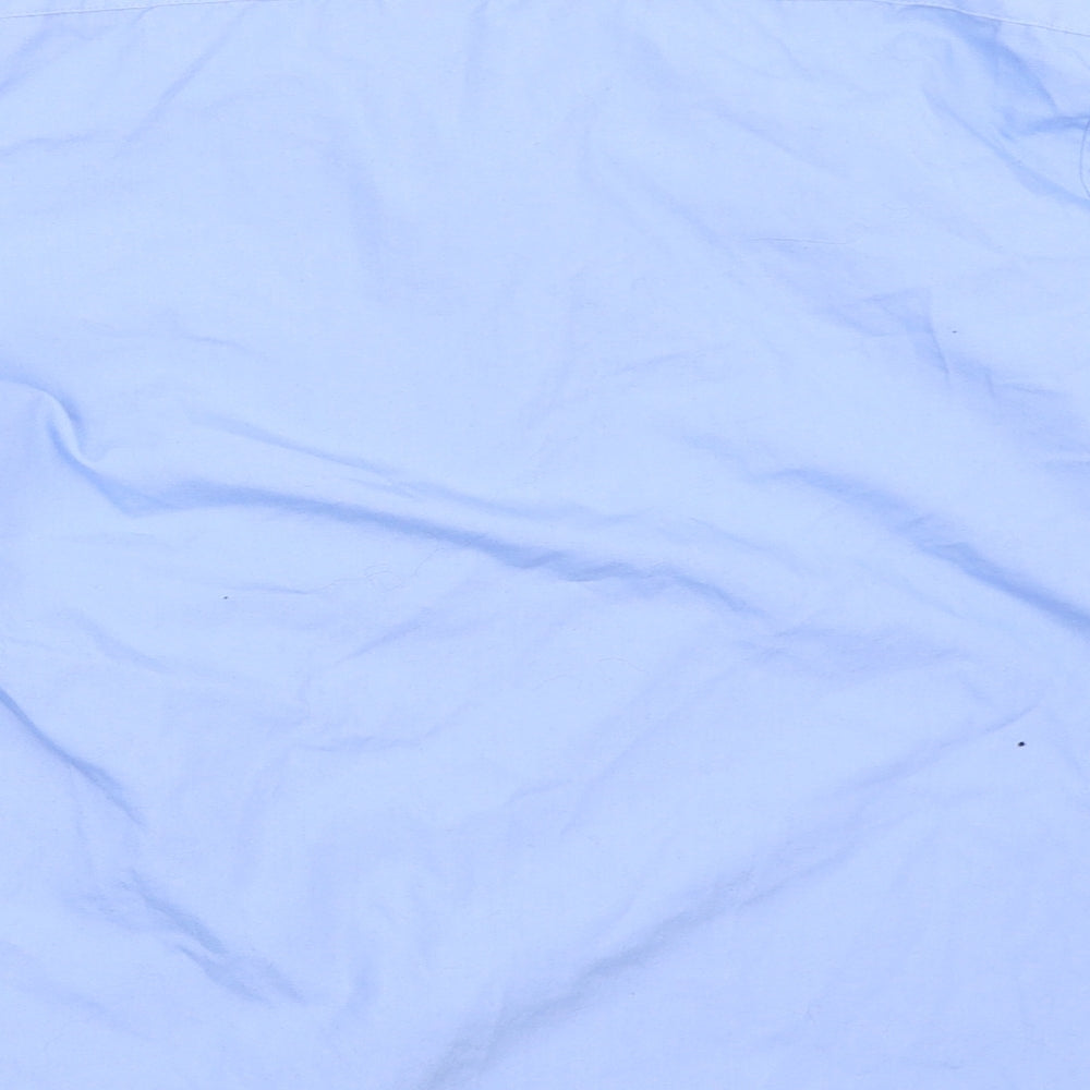George Boys Blue Basic Button-Up Size 11-12 Years