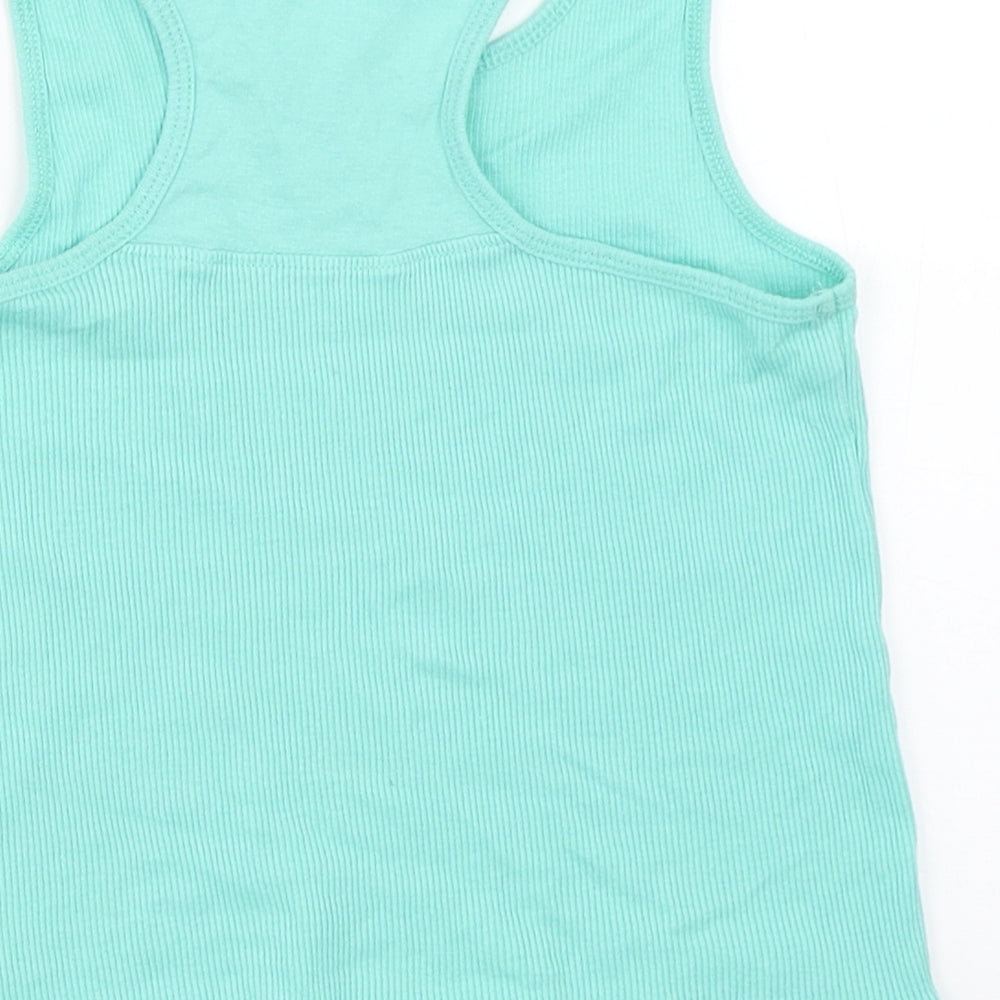 Matalan Girls Blue Basic Tank Size 7 Years