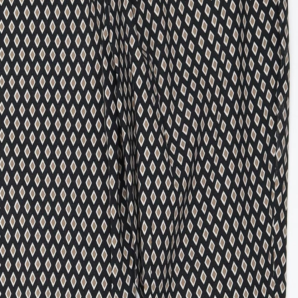 F&F Womens Black Capri Trousers Size 12 L27 in