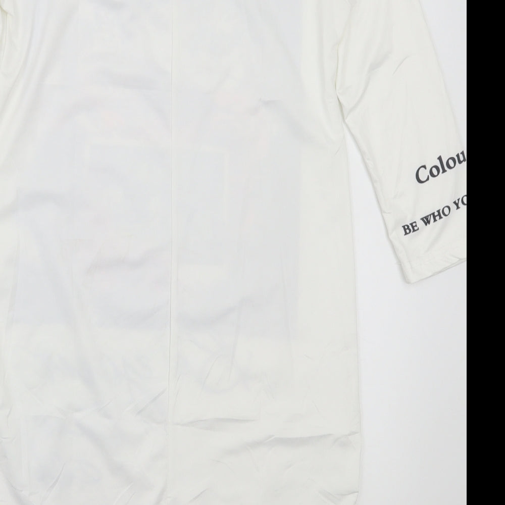 Preworn Womens White Basic T-Shirt Size M