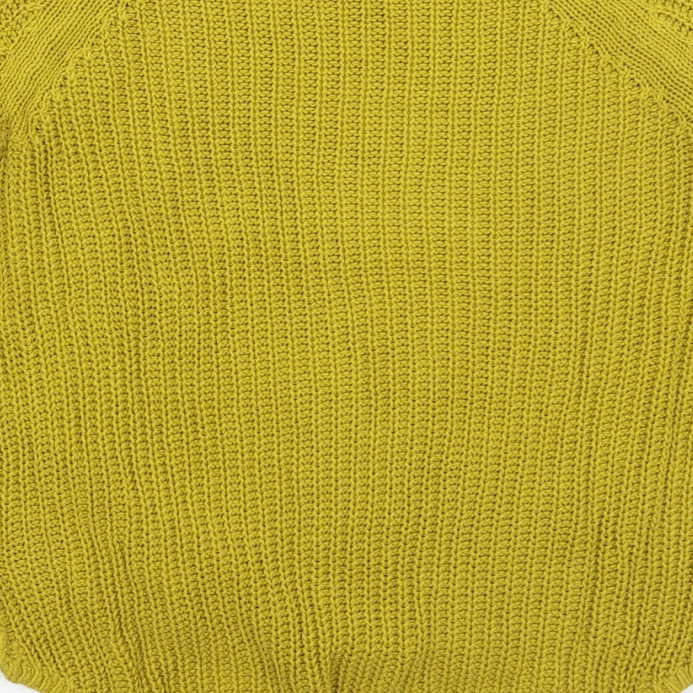 H&M Womens Yellow Pullover Jumper Size M