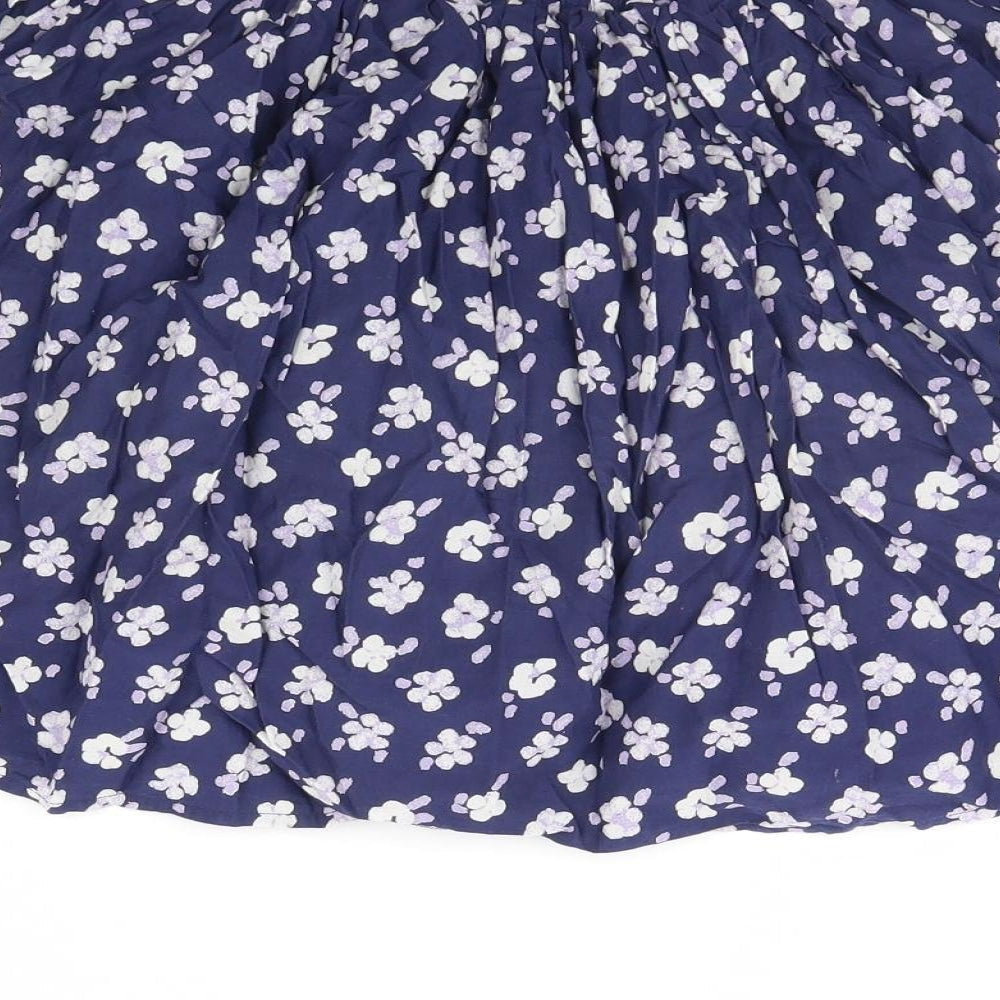 George Girls Blue Floral Flare Skirt Size 12 Years
