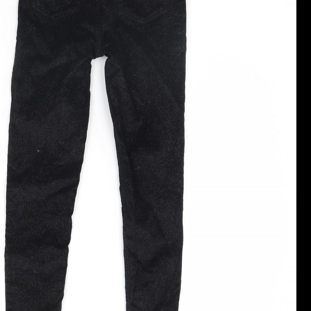 Denim & Co. Girls Black Skinny Jeans Size 8 Years