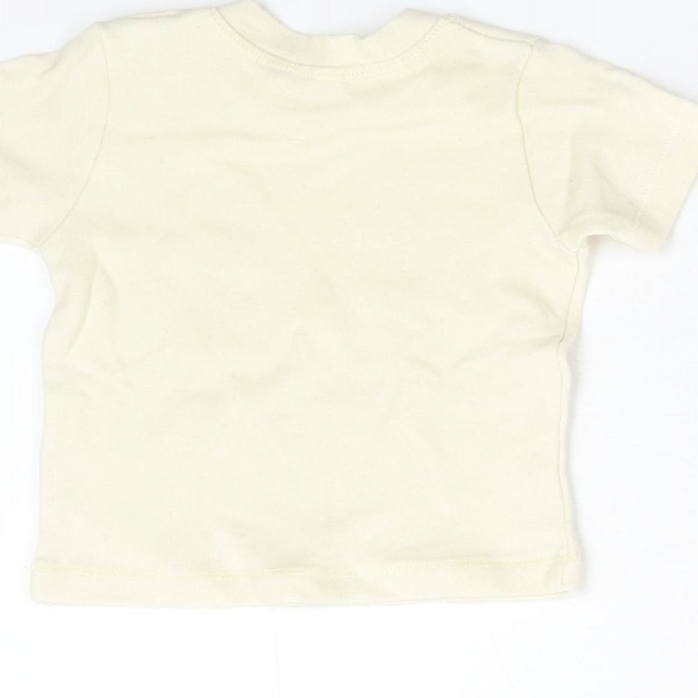 Babt Bugz Baby Beige Basic T-Shirt Size 3-6 Months - Sheep