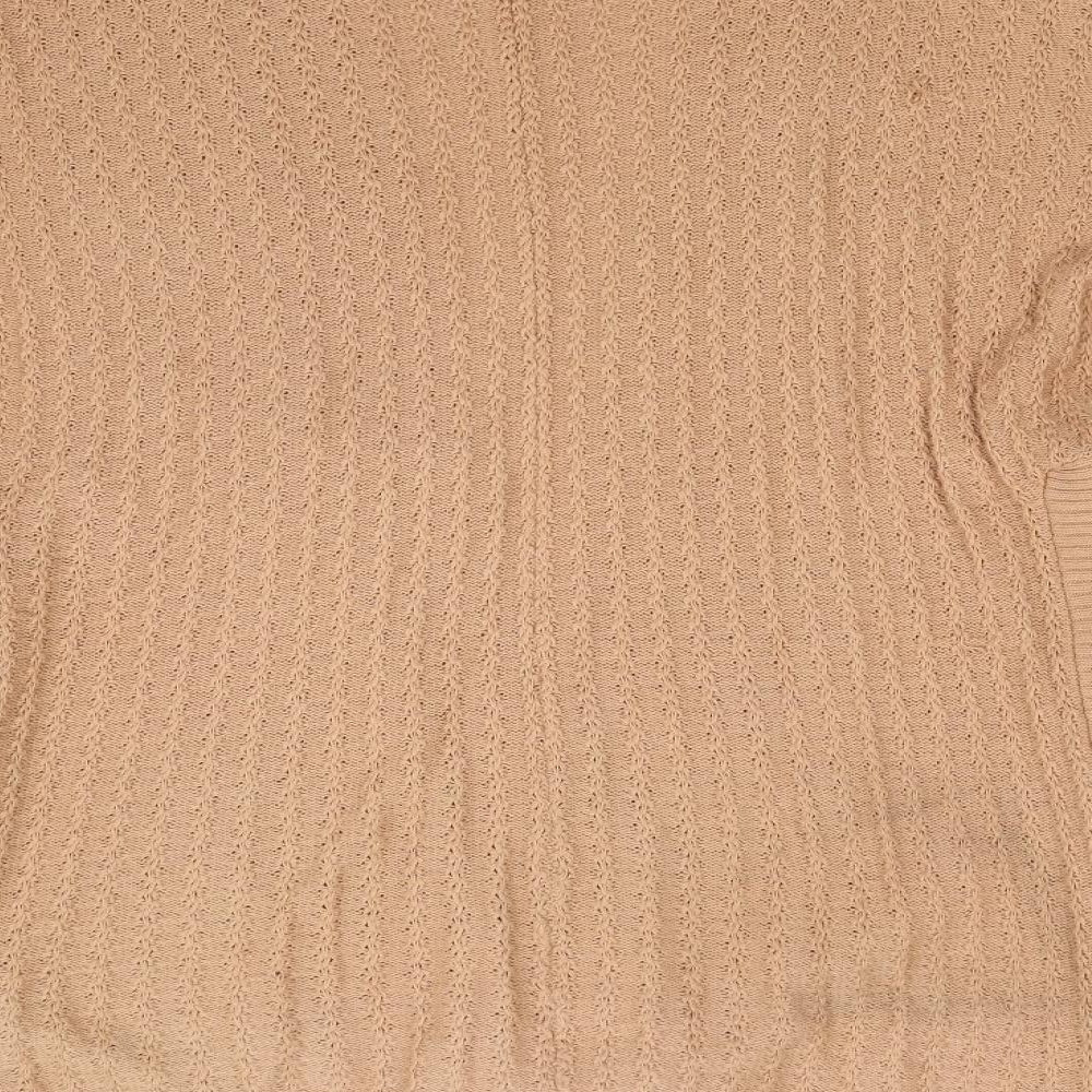 Warehouse Womens Brown Knit Cardigan Jumper Size 8