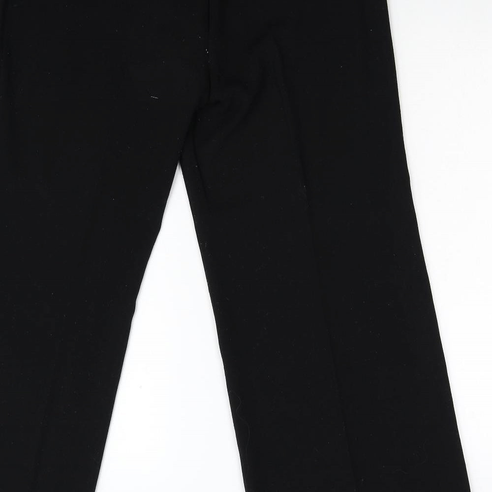 Marks & Spencer Mens Black Trousers Size 16 L30 in