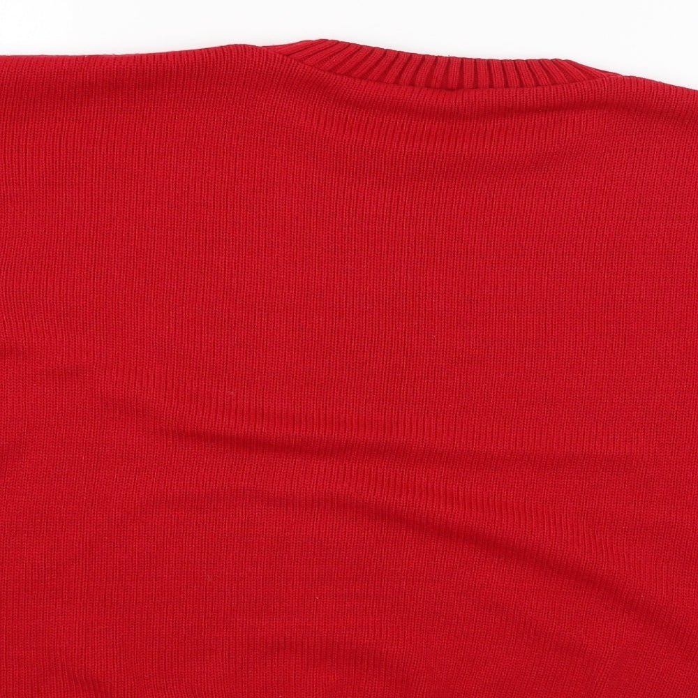 Preworn Womens Red Pullover Jumper Size M
