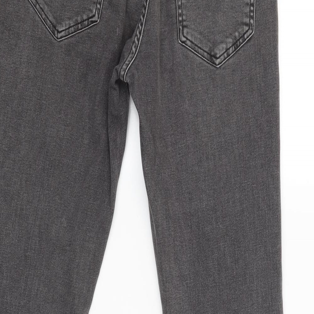 Denim & Co. Womens Grey Straight Jeans Size 30 L31 in