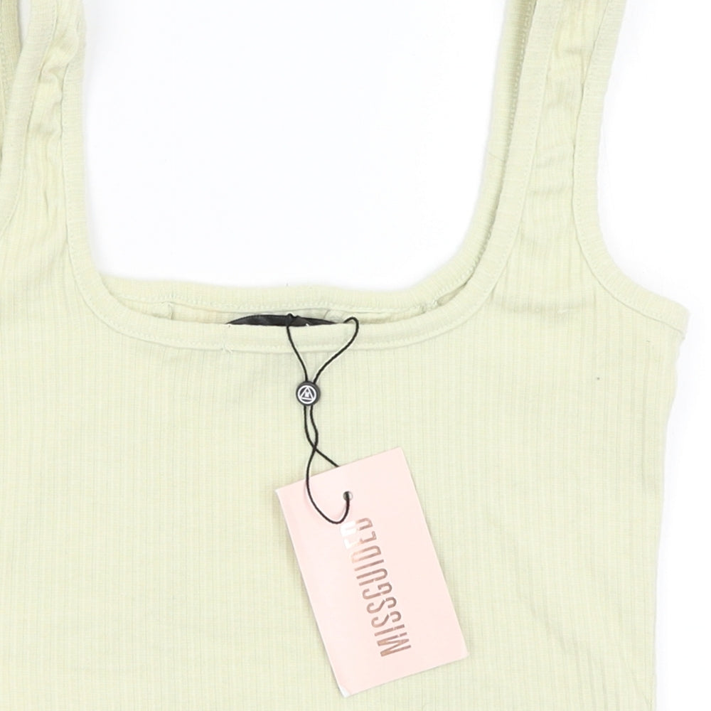Missguided Womens Green Camisole Blouse Size 6
