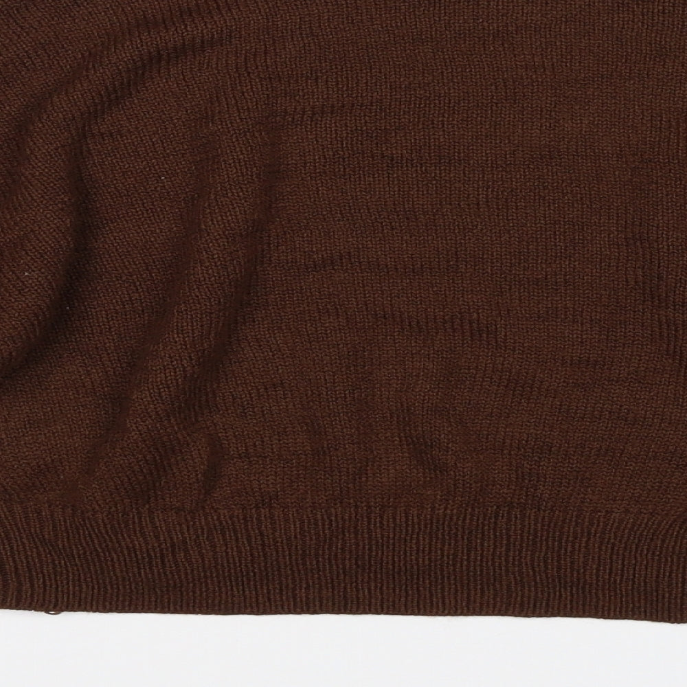 Divided Womens Brown Pullover Jumper Size XS