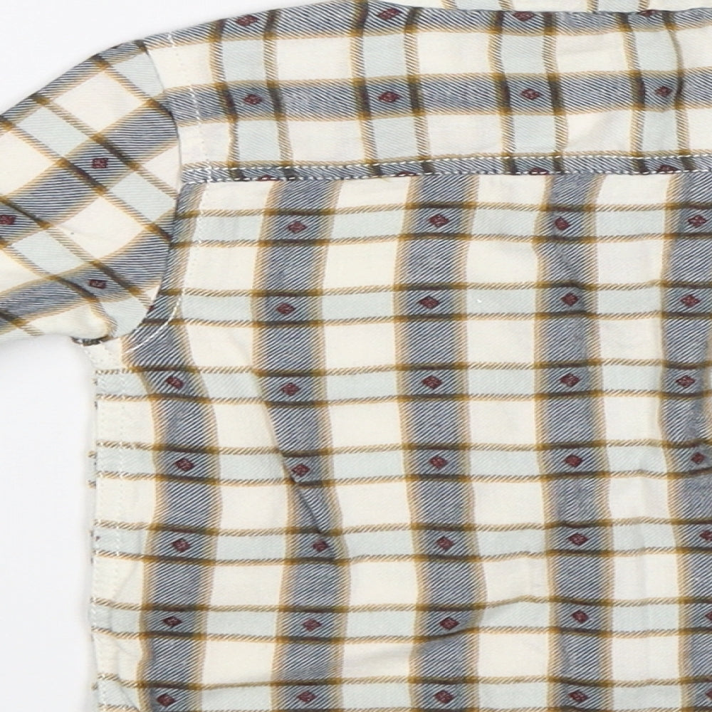 TU Baby White Plaid Button-Up Size 12-18 Months