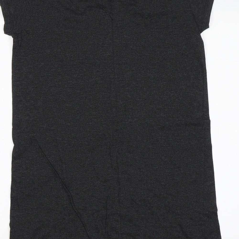 Secret Possesions Womens Grey Solid Top Dress Size M - Cute as a cupcake