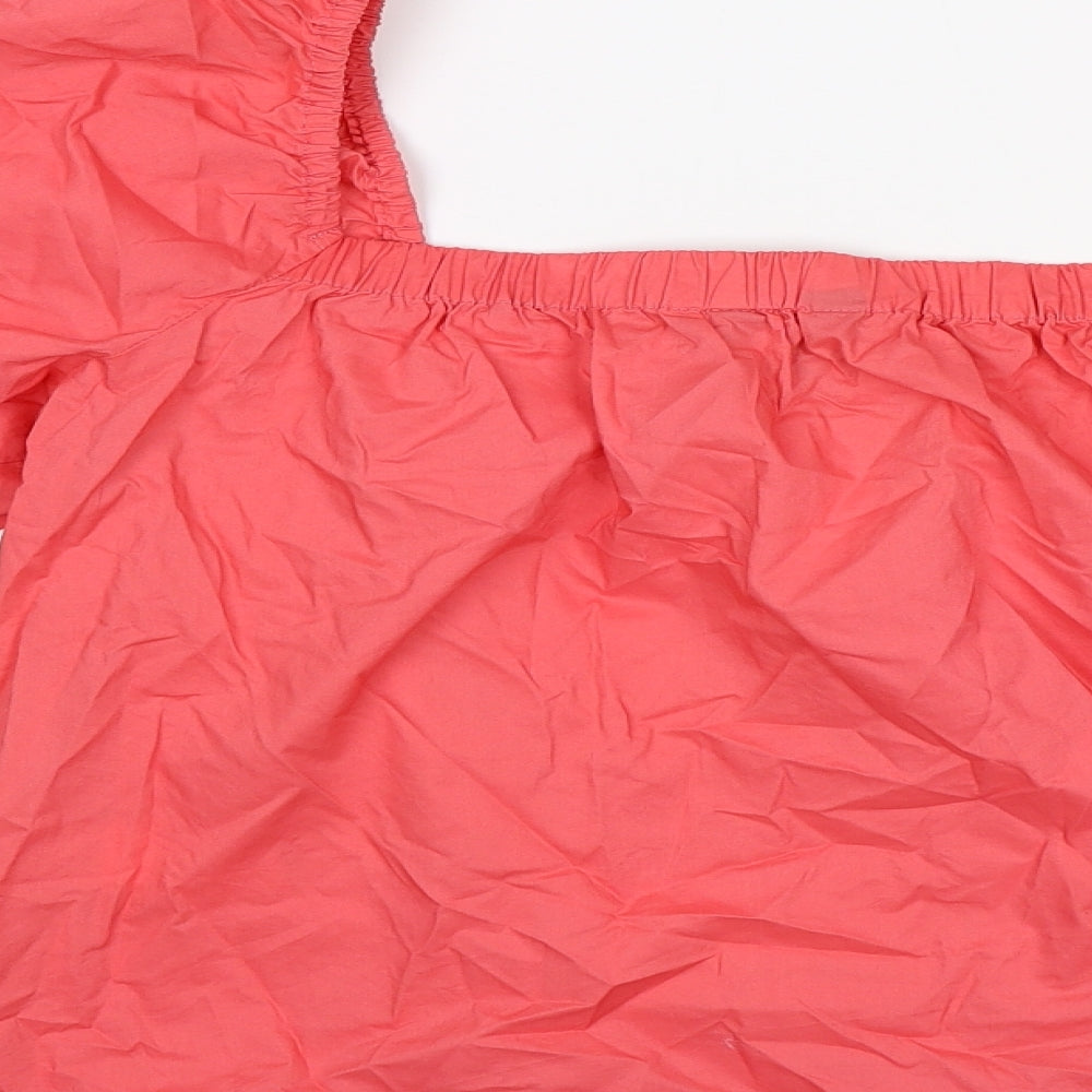 New Look Womens Pink Basic Blouse Size 12