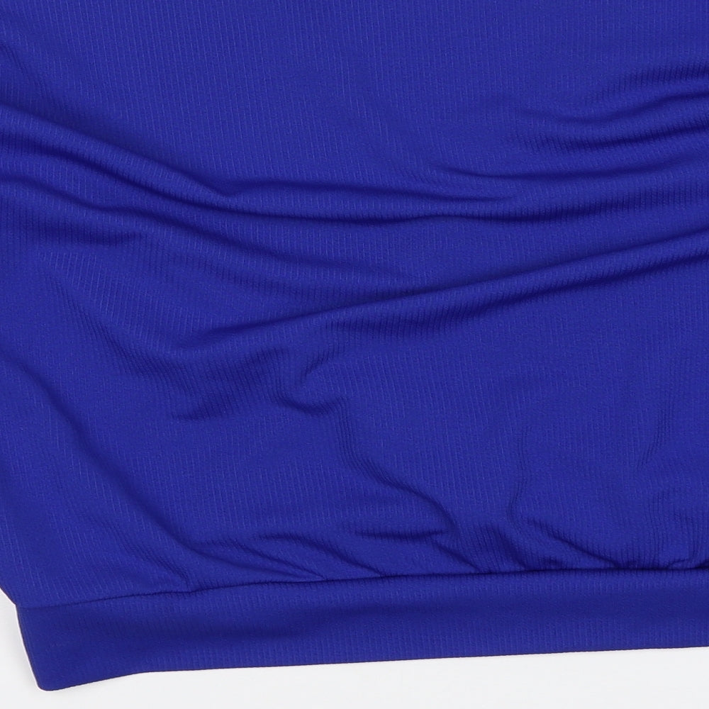 Preworn Womens Blue Basic Blouse Size L