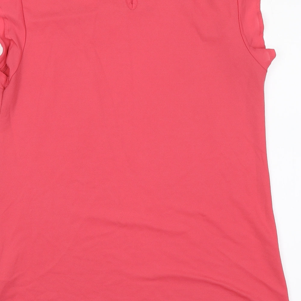New Look Womens Pink Basic Blouse Size 10
