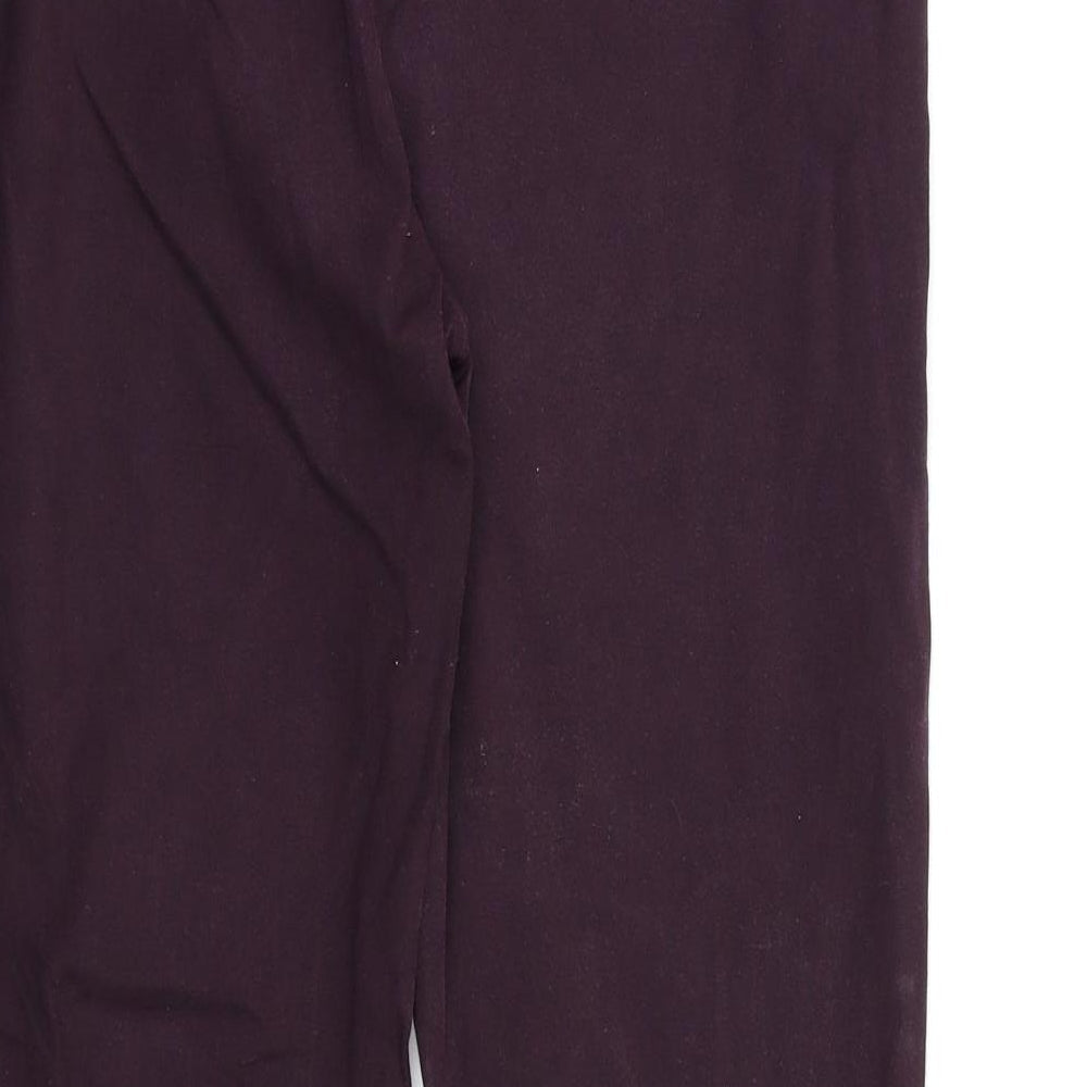 F&F Womens Purple Dress Pants Trousers Size 10 L26 in