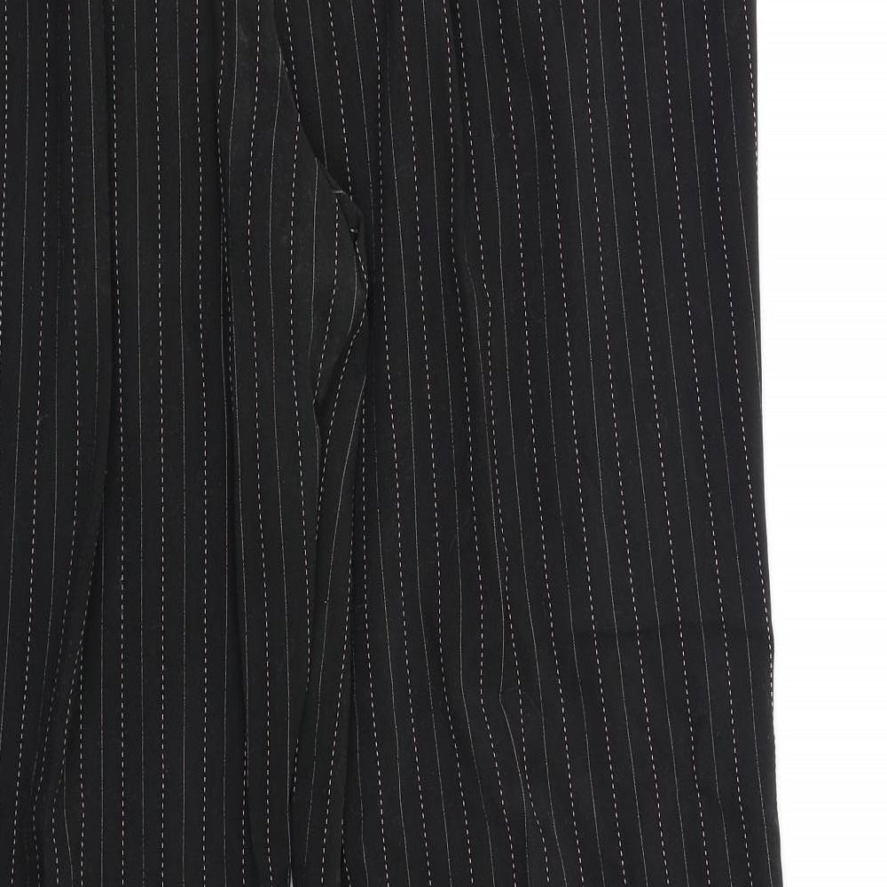 Zona Womens Black Striped Dress Pants Trousers Size 20 L28 in