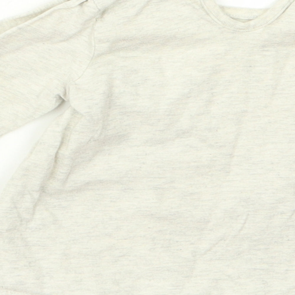 George Girls Grey Rayon Basic T-Shirt Size 0-3 Months