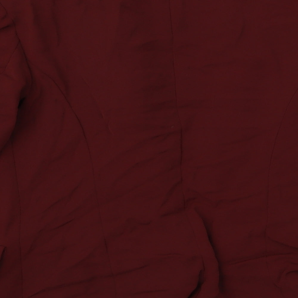 Preworn Womens Red Velour Jacket Size M