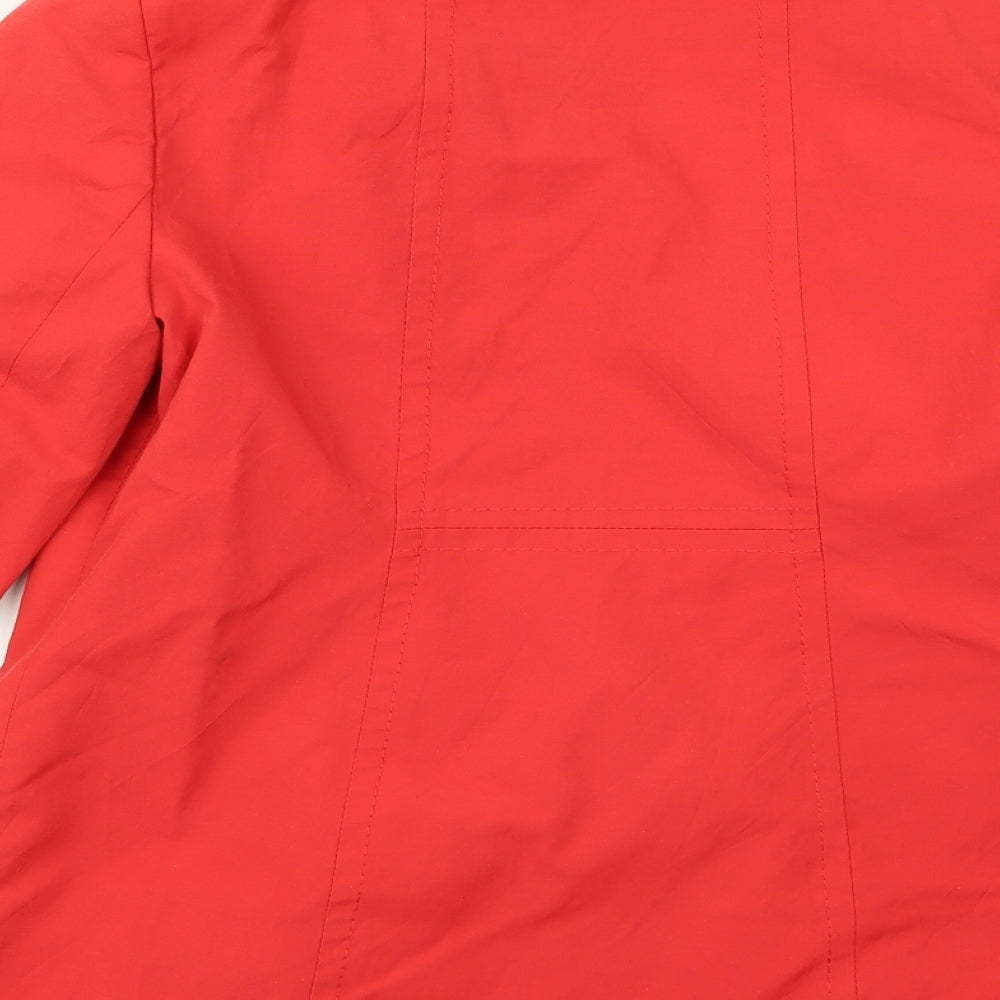 petite Womens Orange Jacket Size 10