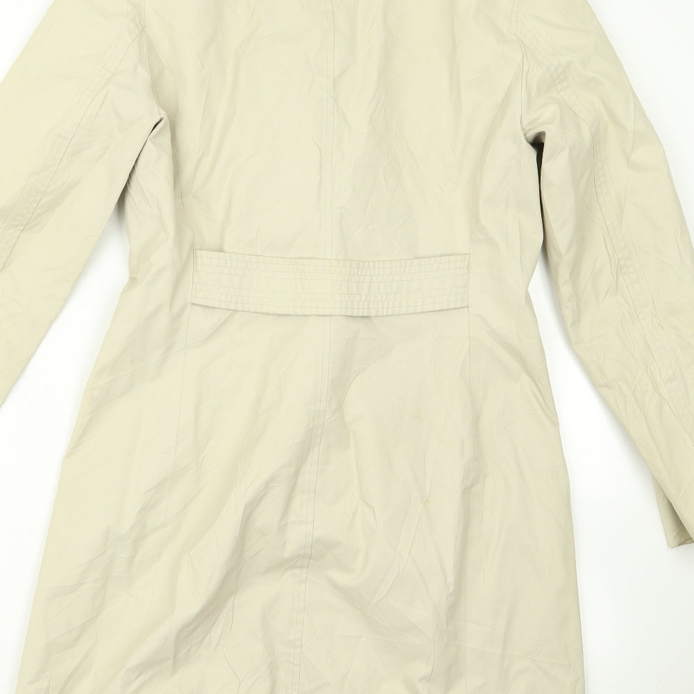 Nine West Womens Beige Overcoat Jacket Size S