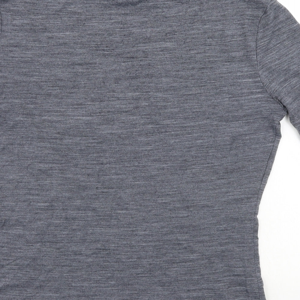 Massamino dutti Womens Grey Basic T-Shirt Size 8