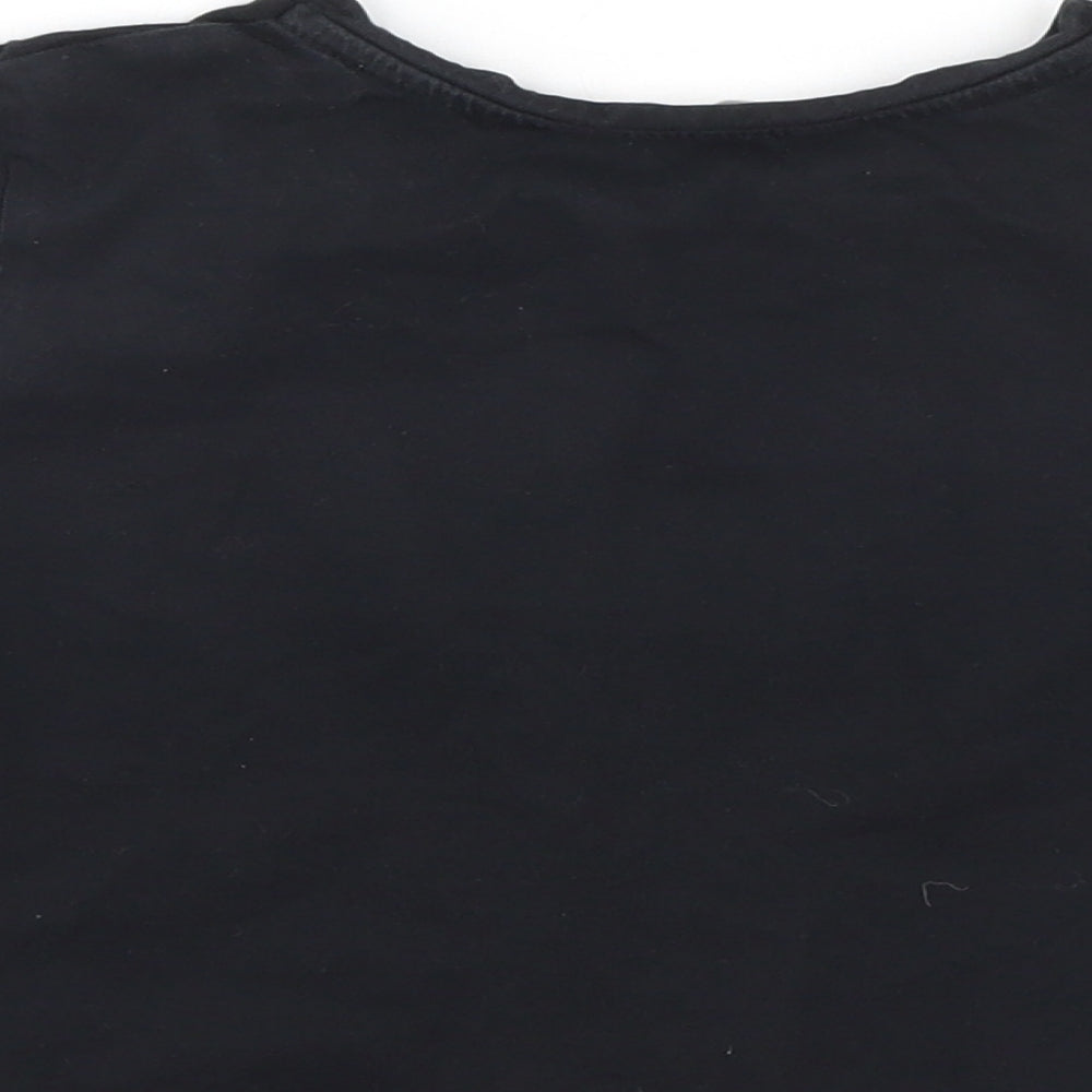 Candy Girls Black Basic T-Shirt Size 9 Years