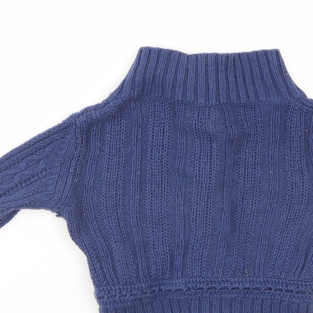 Replay & son Boys Blue Cardigan Jumper Size 6-9 Months