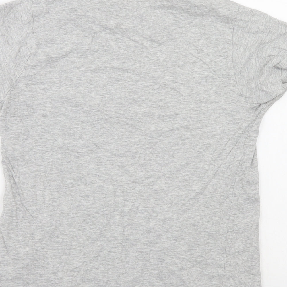 Priark Womens Grey Basic T-Shirt Size 4