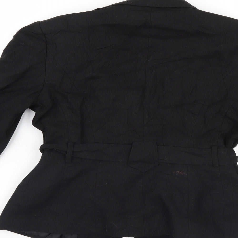 M&Co Womens Black Jacket Blazer Size 10