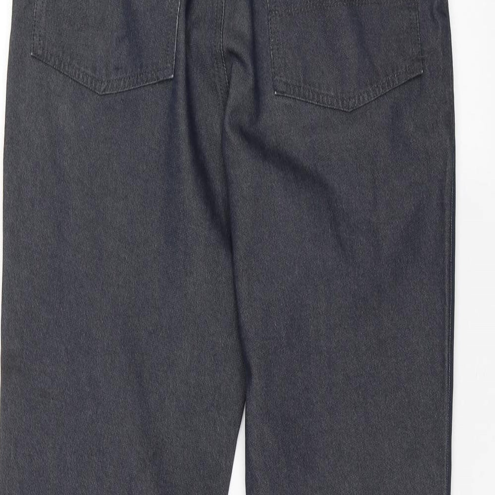 Preworn Mens Grey Straight Jeans Size 32 in L32 in