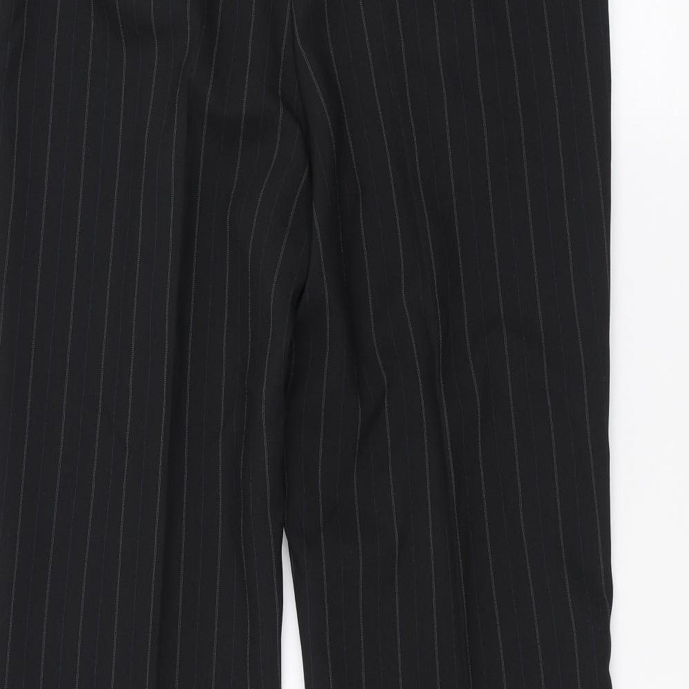 F&F Womens Black Dress Pants Trousers Size 14 L27 in