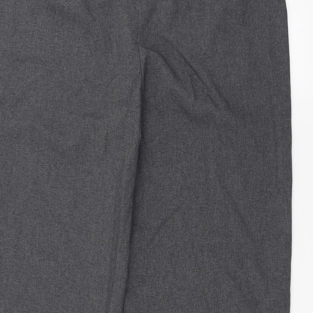 La Moda Womens Grey Trousers Size 16 L27 in