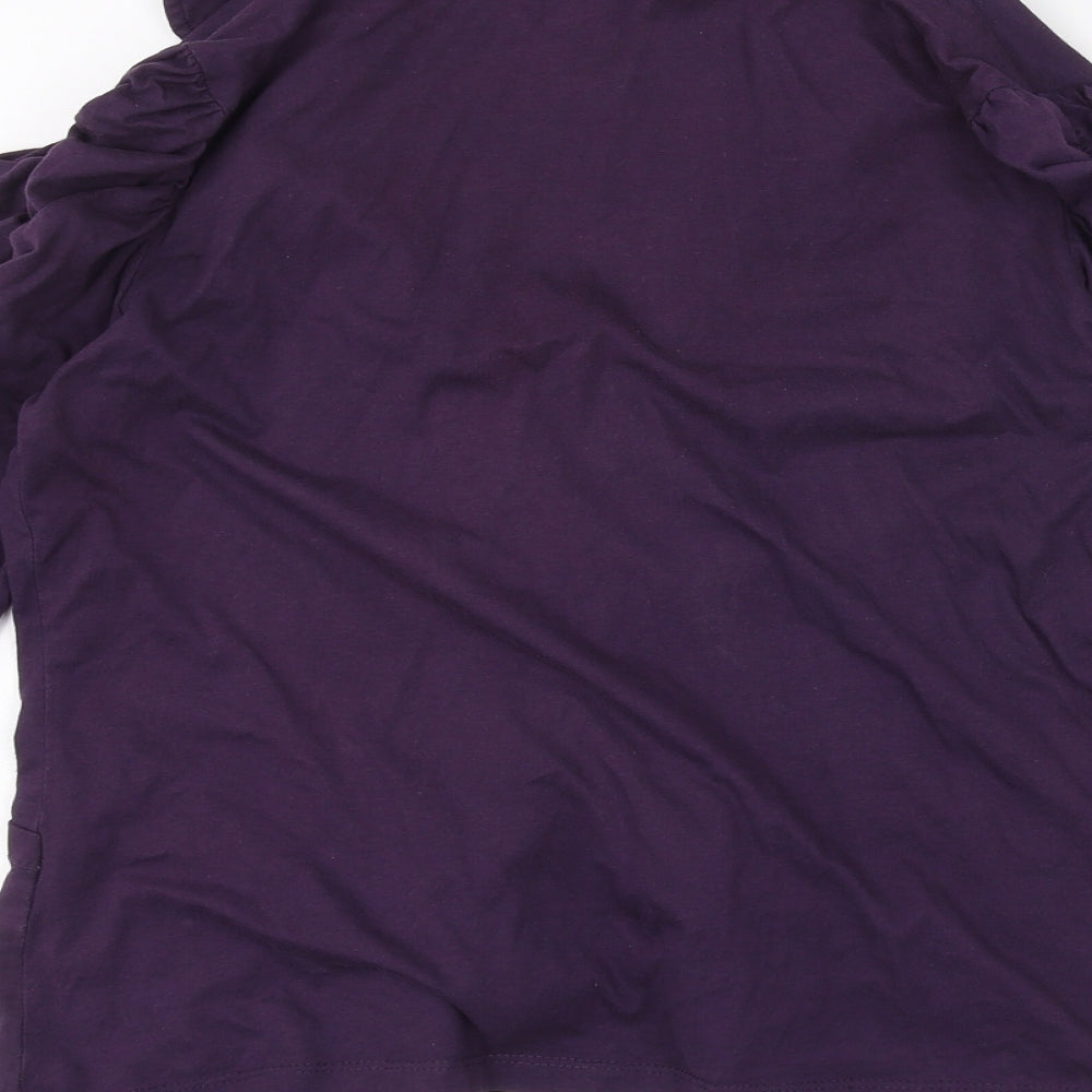 Elliza donatein Womens Purple Jacket Coatigan Size L