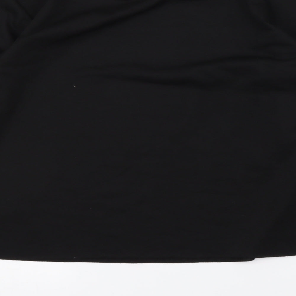 ROMWE Womens Black Pullover Sweatshirt Size M