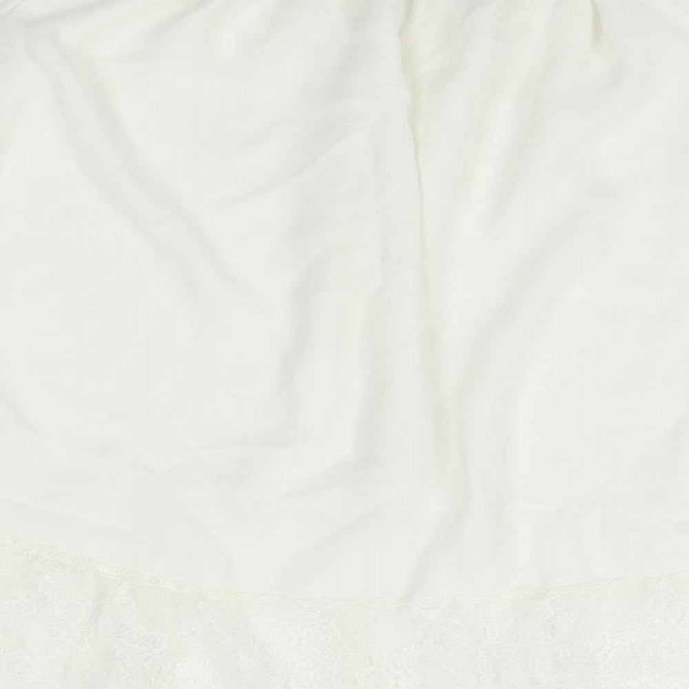New collection Womens White Basic Blouse Size L