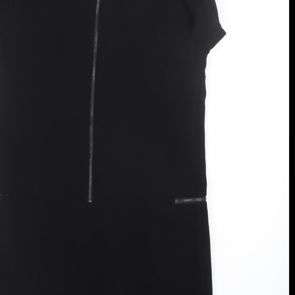 Topshop Womens Black Mini Size 10