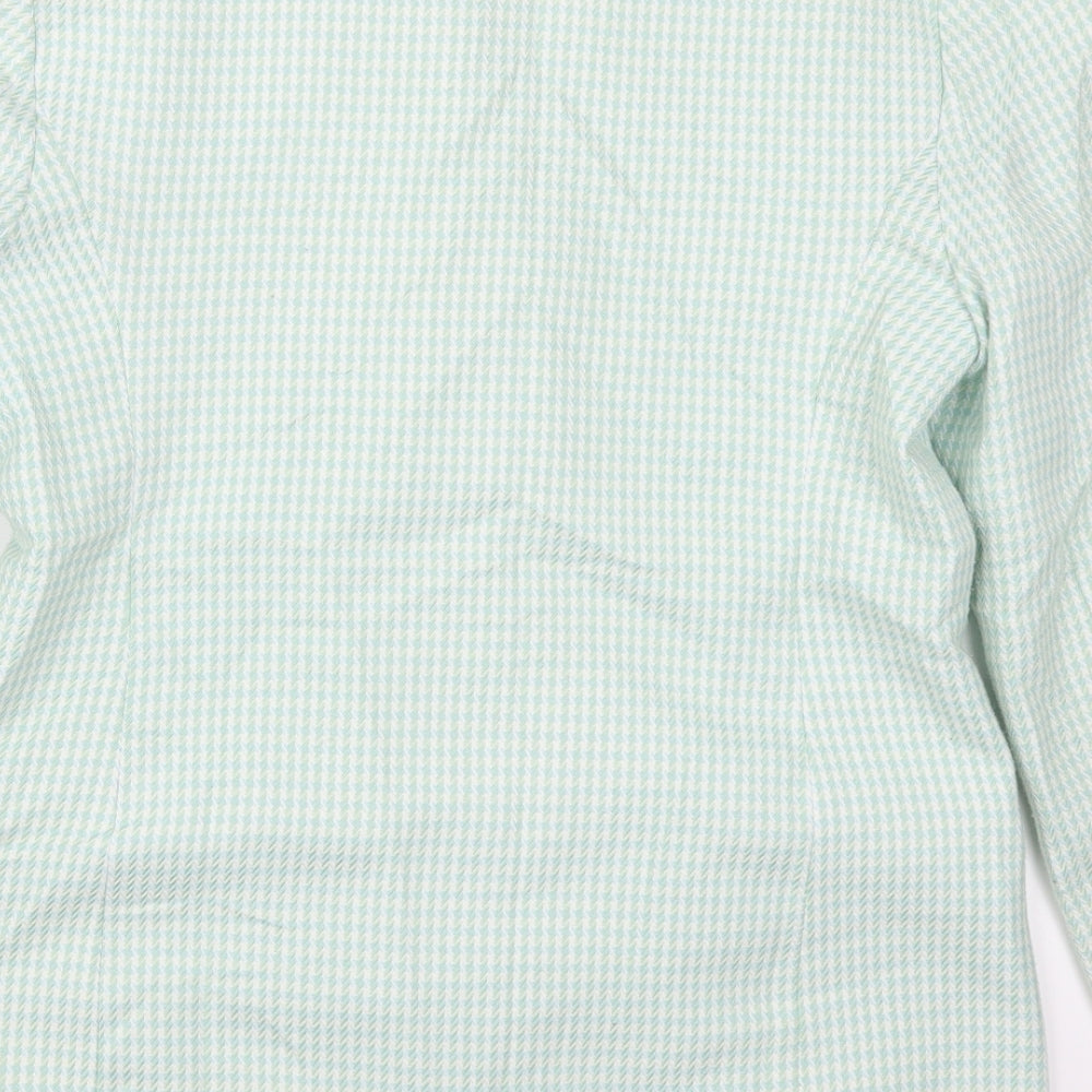 Klass Womens Green Geometric Jacket Size 10