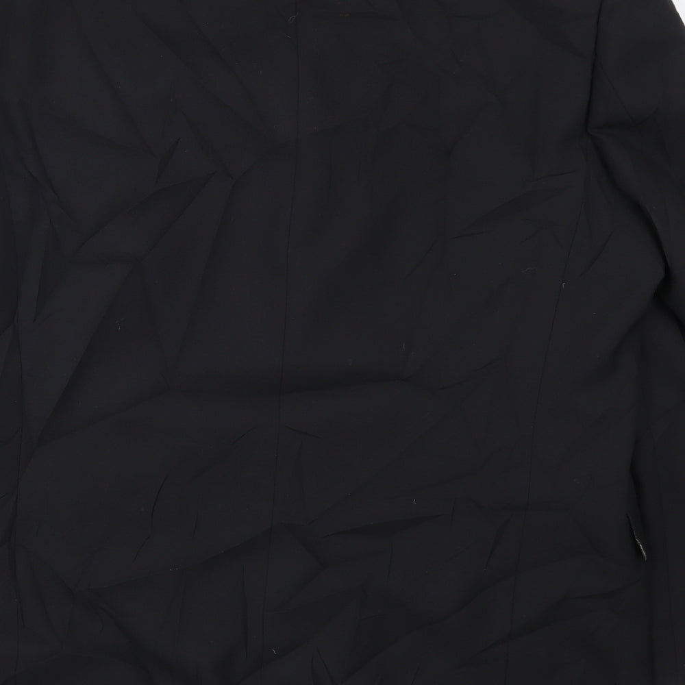 Lino Vierra Mens Black Jacket Suit Jacket Size 42