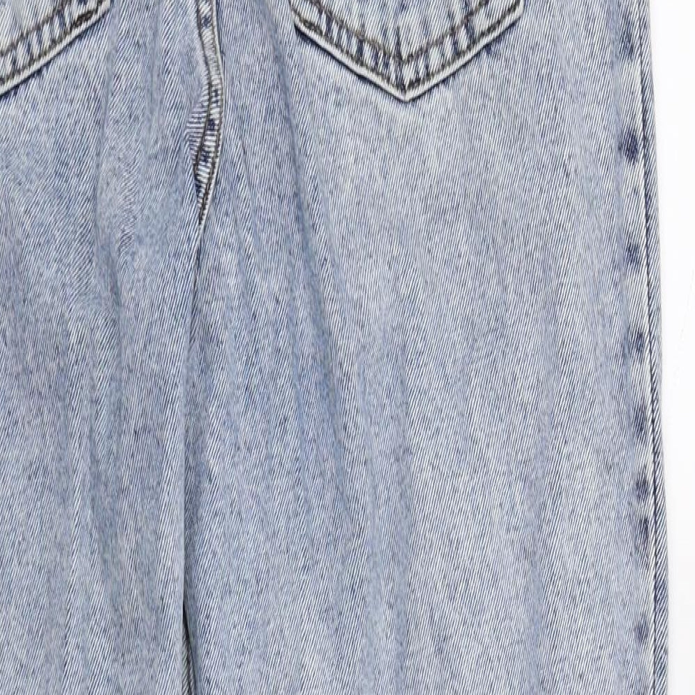DenimCo Womens Blue Denim Straight Jeans Size 8 L26.5 in