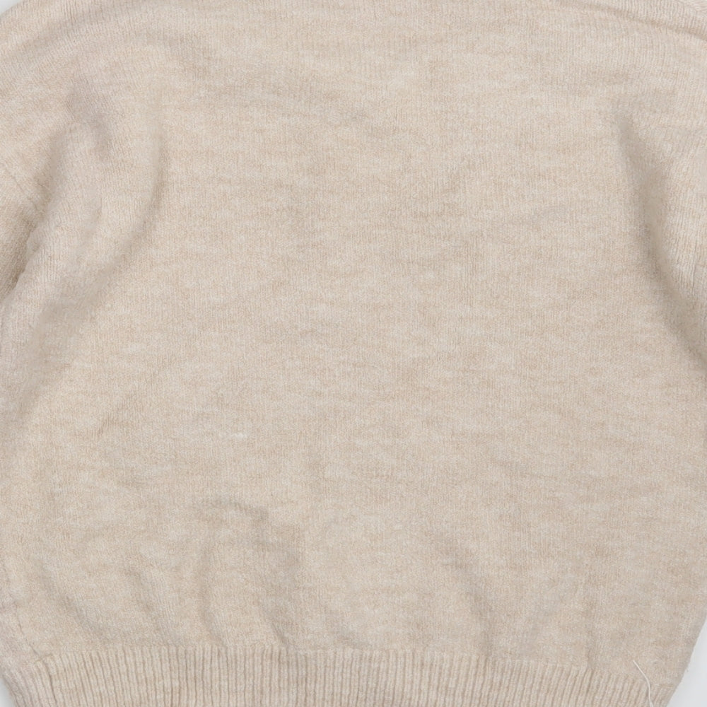 Atmosphere Womens Beige Floral Pullover Jumper Size 10