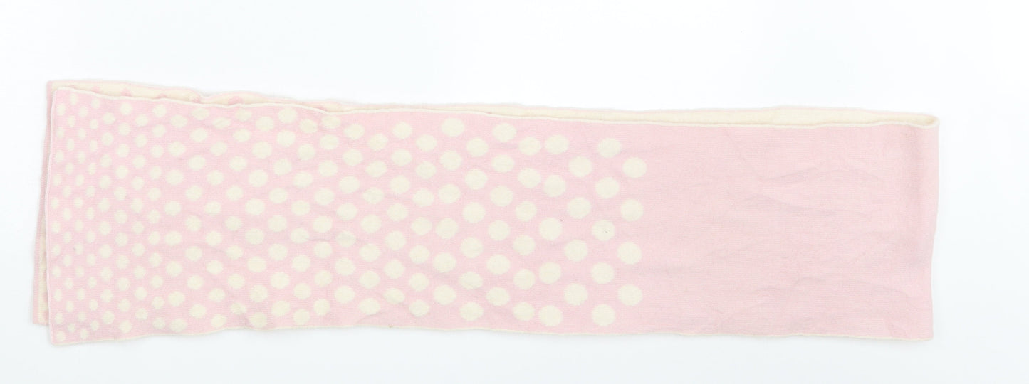 Preworn Girls Pink Polka Dot Scarf Scarves & Wraps One Size
