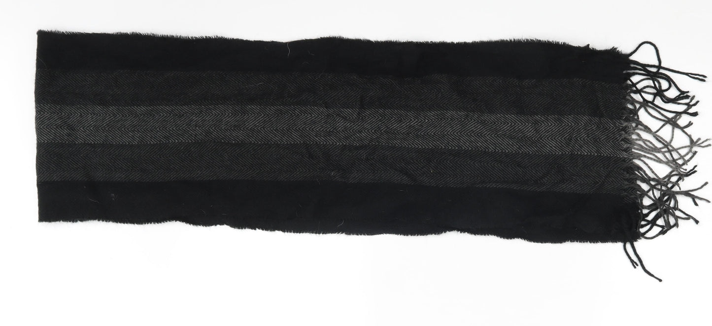 Avenue Unisex Black Scarf