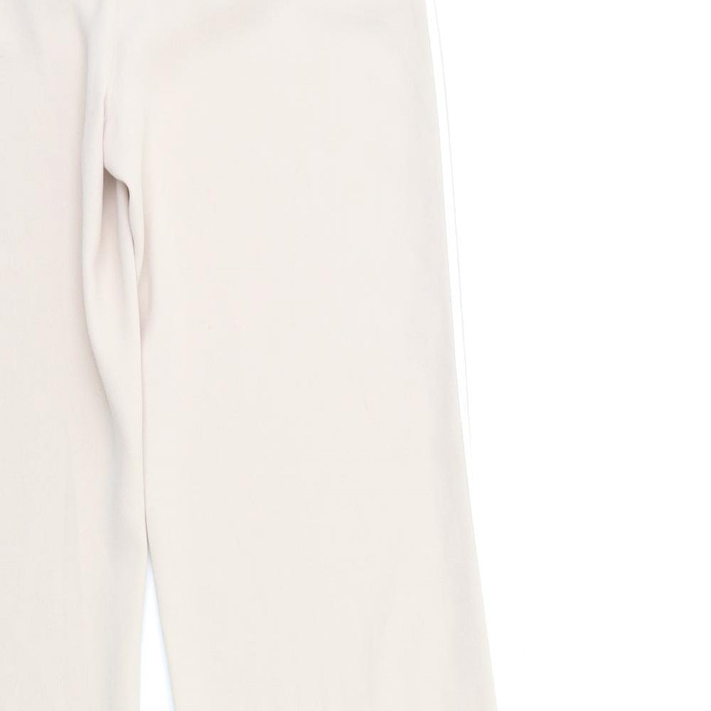 Talk about Womens Beige Striped Trousers Size 6 L34 in