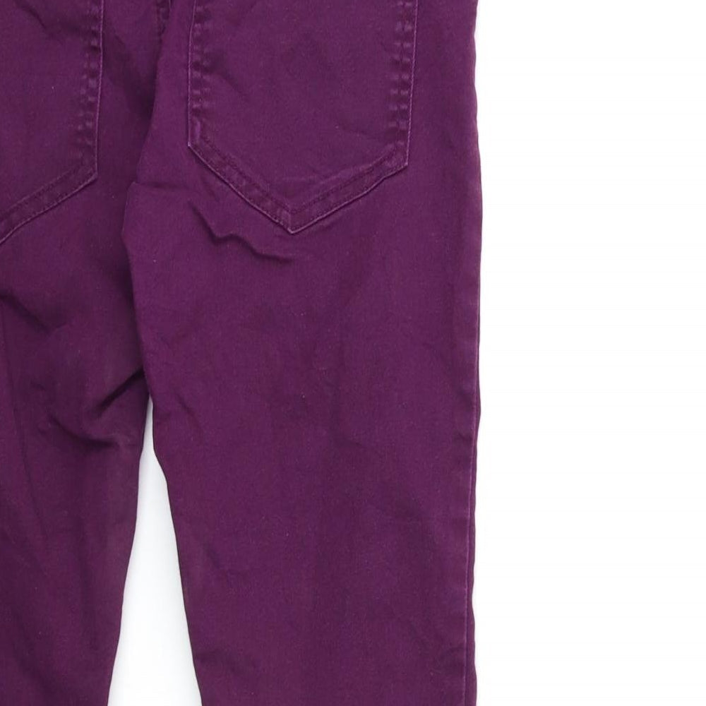 Bikbok Womens Purple Denim Skinny Jeans Size L L28 in