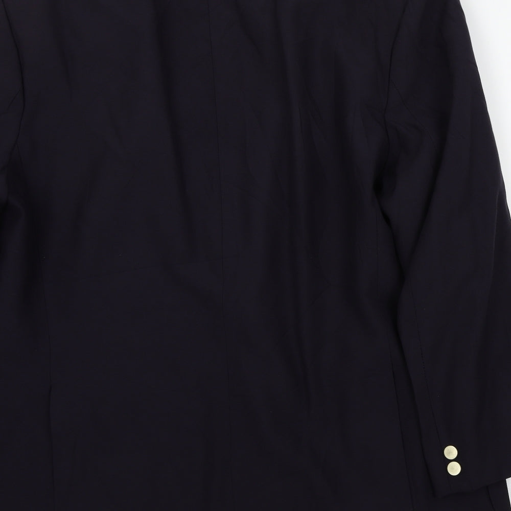 Preworn Mens Blue Jacket Suit Jacket Size 46