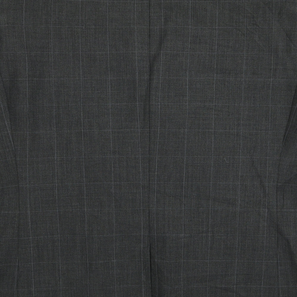 Asda George Mens Grey Check Jacket Blazer Size 44