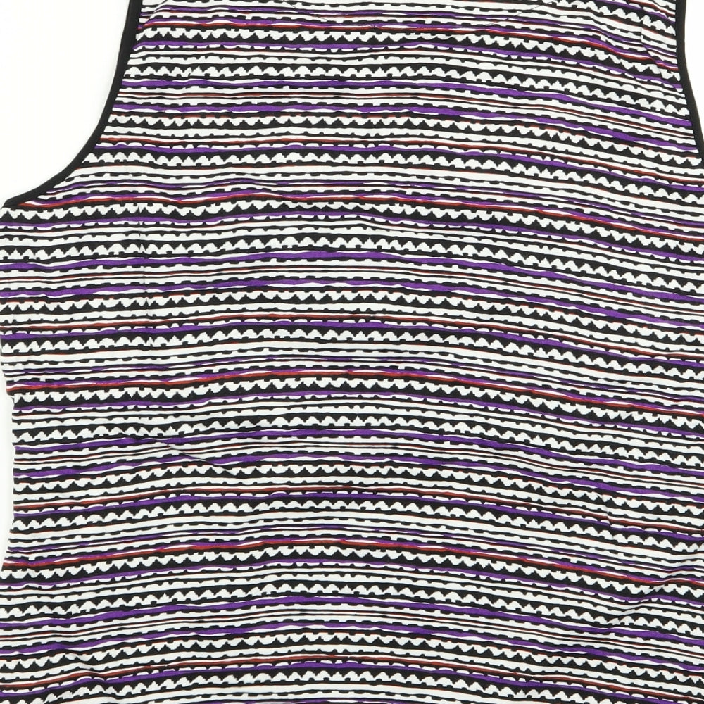 Marks & Spencer Womens Multicoloured Geometric Basic Tank Size 16