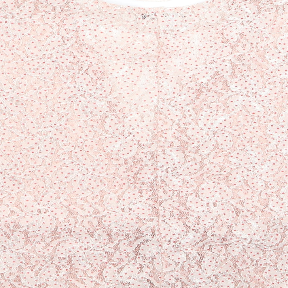 Zara Womens Pink Basic Blouse Size M